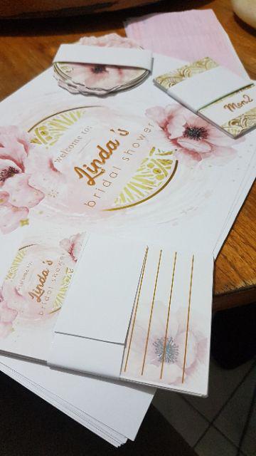 Table Mat / Placemat Decor Custom Request Bridal Shower Baby Shower Sweetseventeen