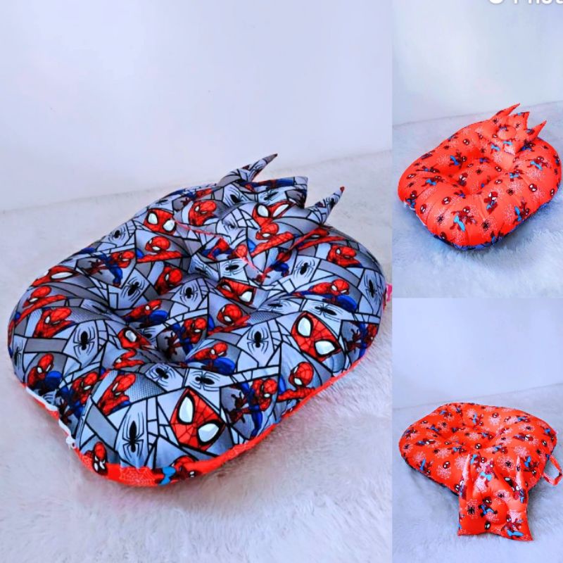 Sofa Bayi Multifungsi / Kasur Bayi Empuk GRATIS Bantal Anti Peyang-Spiderman