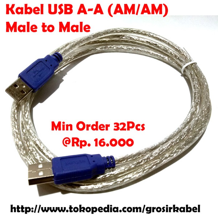 Kabel USB Male to Male