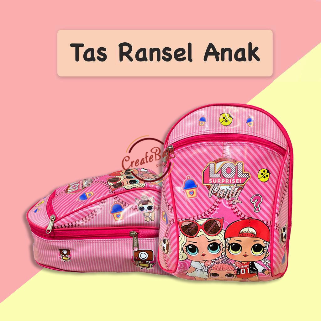 TAS RANSEL ANAK PAUD SD TAS RANSEL ANAK SEKOLAH MOTIF CEWEK COWOK