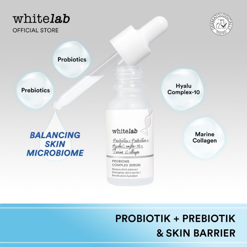 Whitelab Probiome Complex Serum - Serum Untuk Kulit Sehat Dan Lembap, Skin Barrier Terjaga