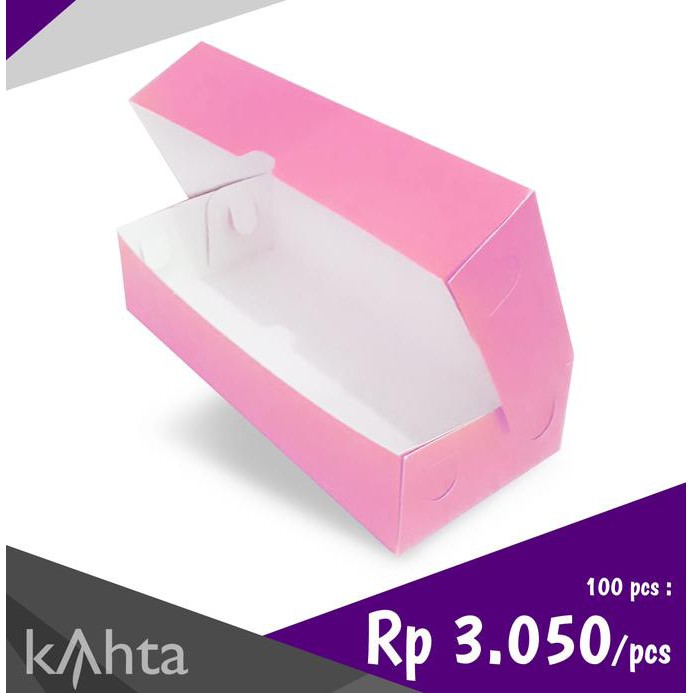 Dus Kue - Box Kue Brownies Bolu Cheesecake Pink '