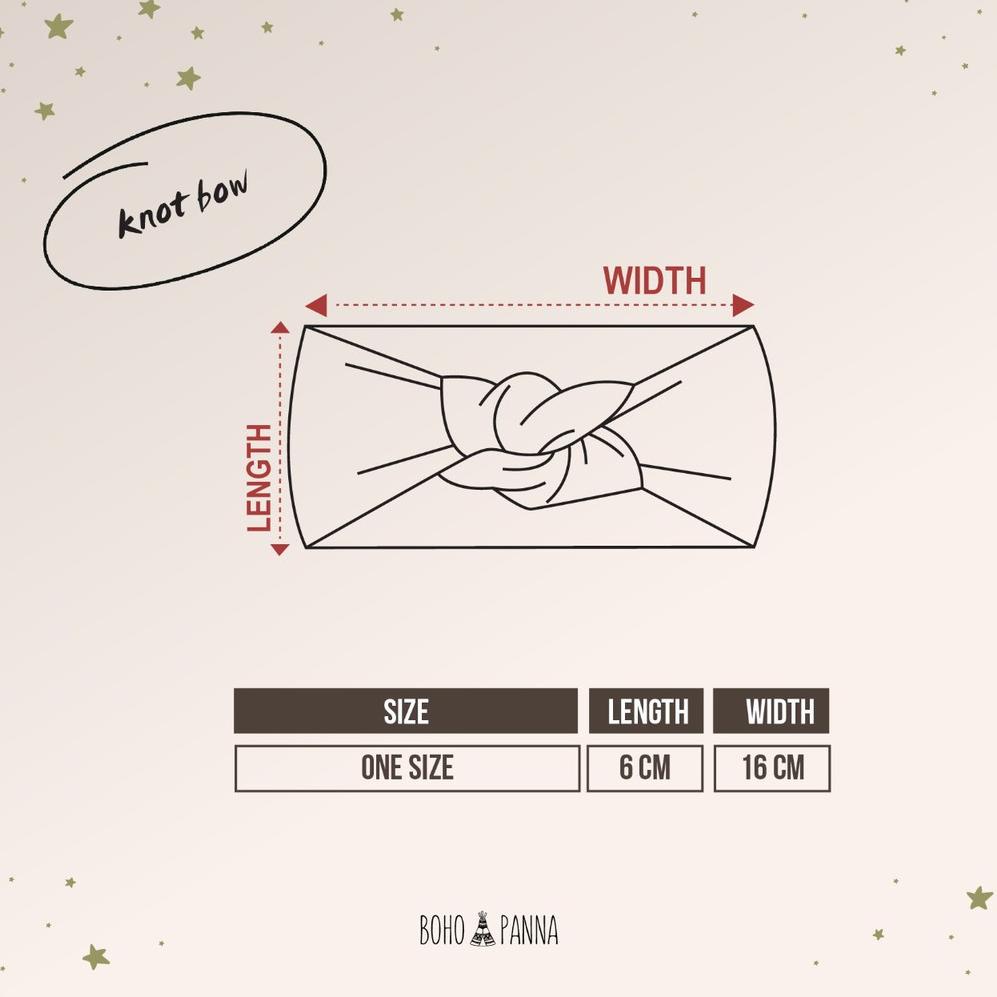 "Twn31au22c" MURAH KNOT BOW / EVA BOW / LEA BOW PITA BAYI BOHO PANNA BOHO BABY BANDO