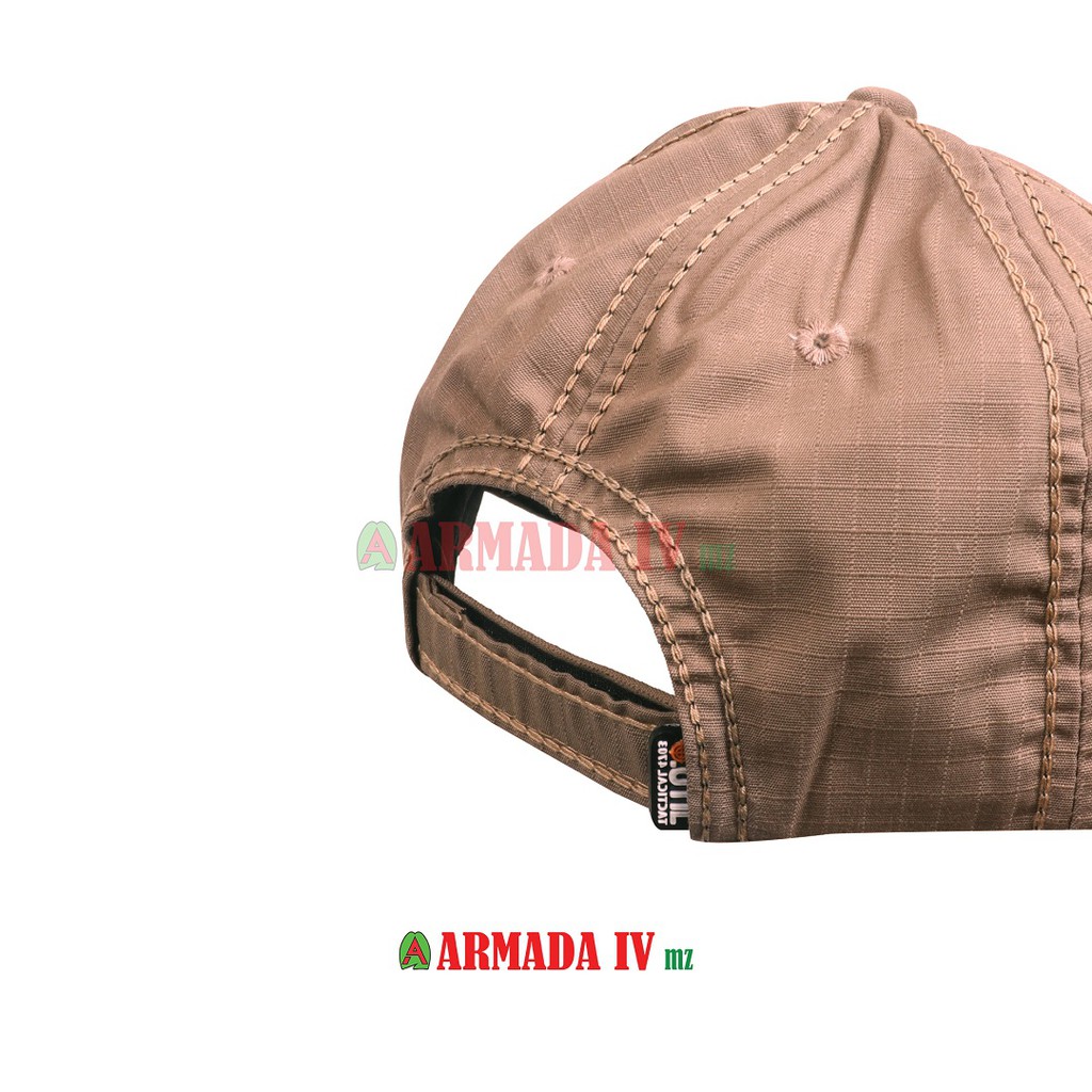 Topi Tactical Velcro Krem Khaki Ripstop