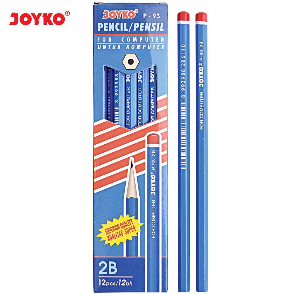 

Nokida Pensil 2B Joyko P-93/12 pcs / Alat Tulis Ujian Komputer / Pencil Gambar Menulis 1 Pack