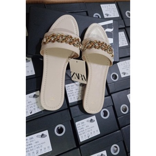 PGBAGS - SANDAL WANITA CASUAL Z4R4 FLAT BOTTOM VINYL SANDALS TREN PAKU KELING IMPOR PREMIUM #1008-1