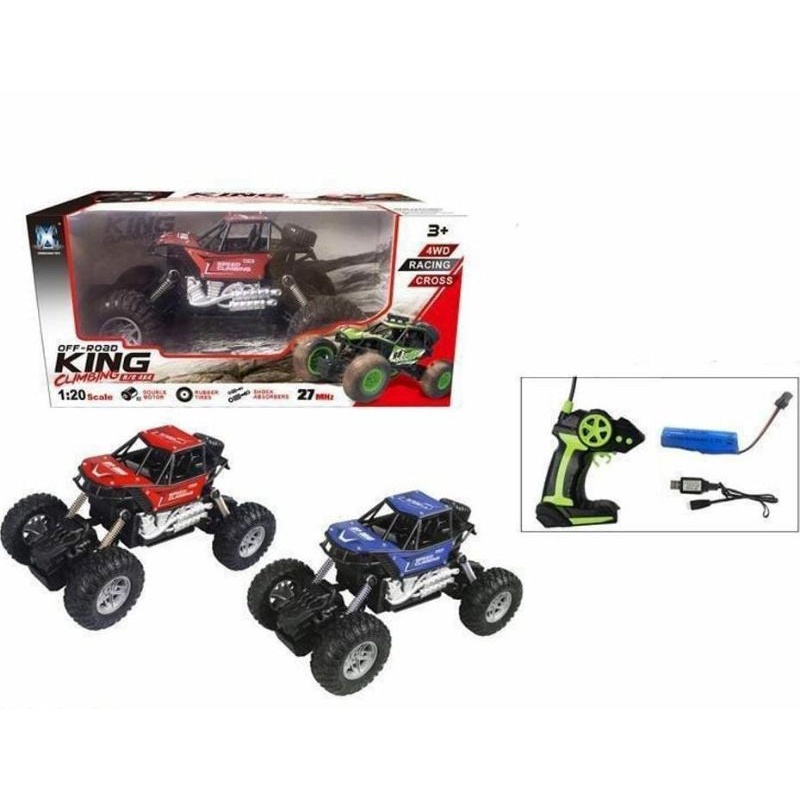 Mainan anak mobil remote kontrol jeep mobil rock climber crawler offroad