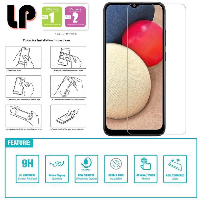 LP HD Tempered Glass Samsung Galaxy A12 - A32 5G - M12 - Kaca Original Clear Bening Ori Fit Screen