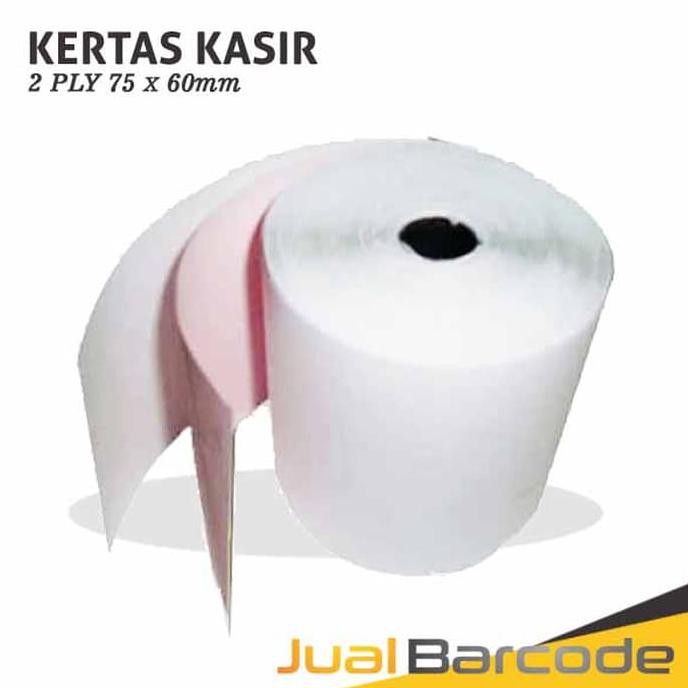 

KERTAS STRUK KASIR 75 X 60 MM - 2PLY - RANGKAP 2 KODE 595