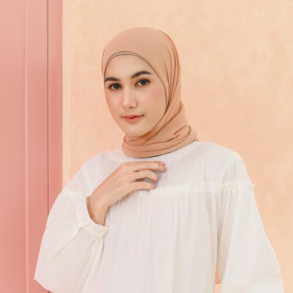 Lozy Hijab - [Defect] Bawal Shawl ( Hijab Pashmina )-Caramel