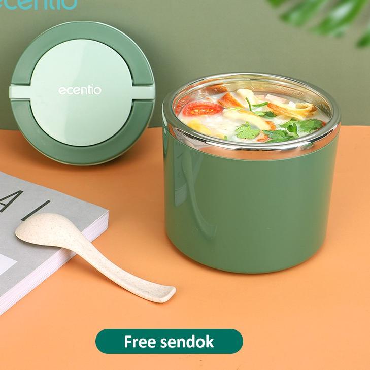 Fla⚡H ⚡ale 7.7 ecentio 630ml/1000ml Termos makanan Bekal Sup Stainless tahan panas Cangkir sup bubur