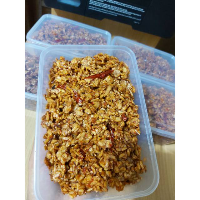 

Kering tempe pedas manis berat 450 grm