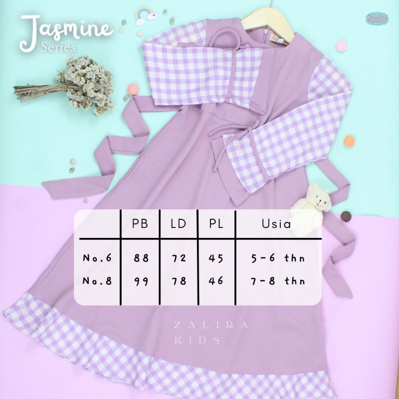 JASMINE SERIS BY ZALIRA KIDS GAMIS ANAK PEREMPUAN