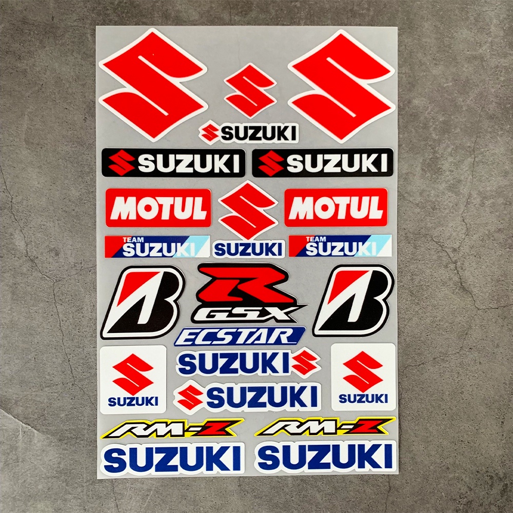 1 Pc Stiker Reflektif Tahan Air Untuk Suzuki GSXR GSX-R RR 250 600 750 1000 K2 K3 K4 K5 K6 K7 K8 H1