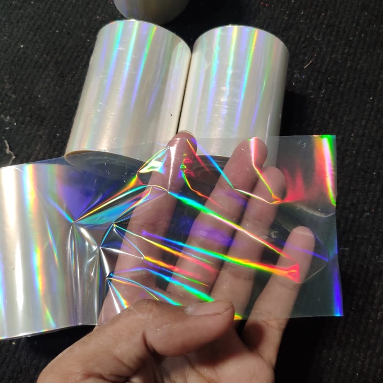 hot stamping foil / foil hologram transparan 1roll