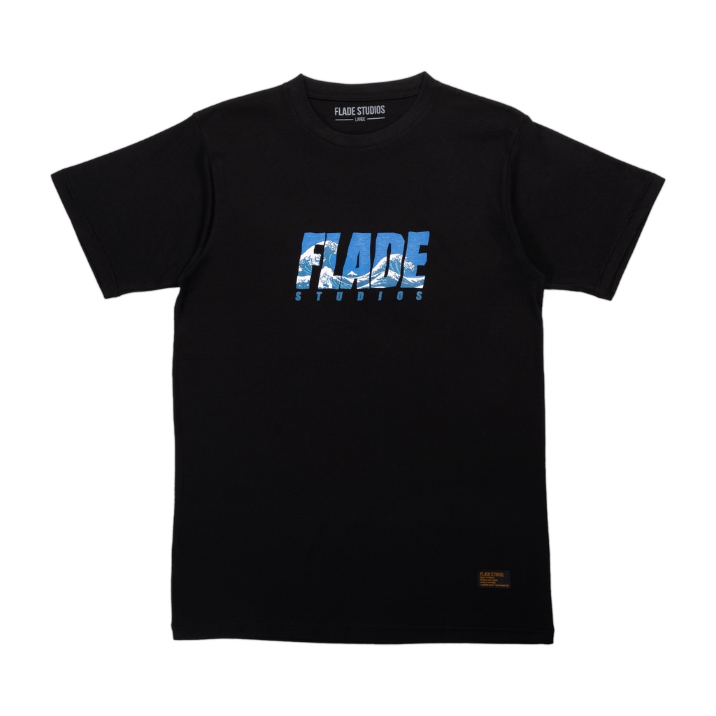 

ID FLADE STUDIOS - FLADE T-SHIRT - WAVE - KAOS HITAM