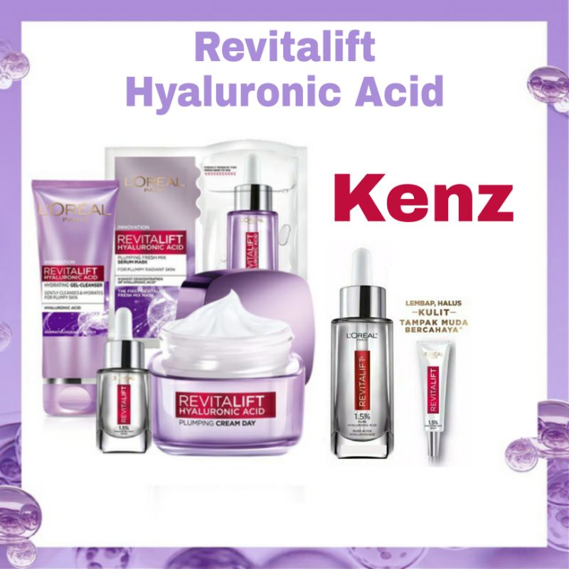 LOREAL Revitalift Hyaluronic Acid Day 50g / Serum 7.5ml / 15ml / 30ml Original