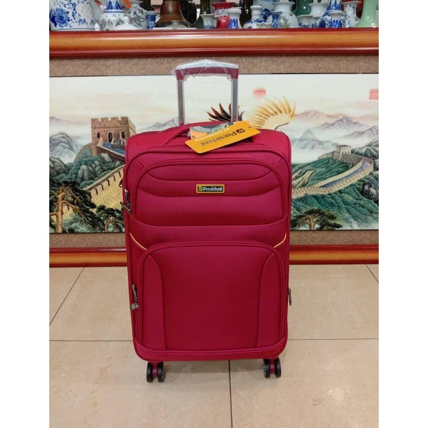 Tas Koper Baju Travel Bags merek President Original 22 inch Free Gembok kecil