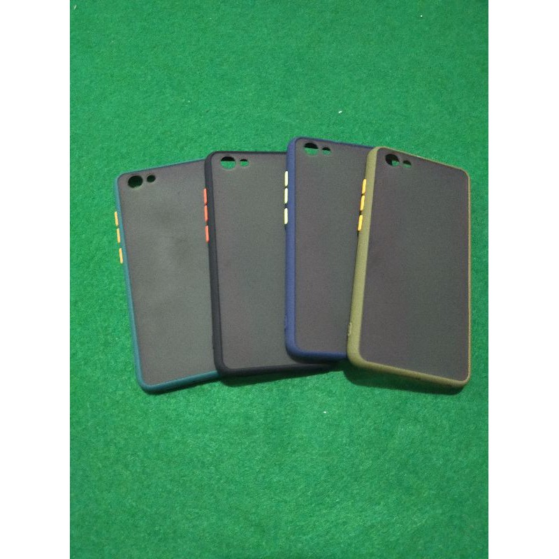 YKCS 0394 vivo y71 vivoy71 soft case back silikon HP polos mika matte dove hitam navy hijau tua