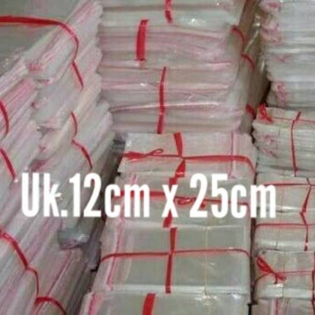 

Plastik opp seal/lem 12 x 25cm tebal 0,3 micron