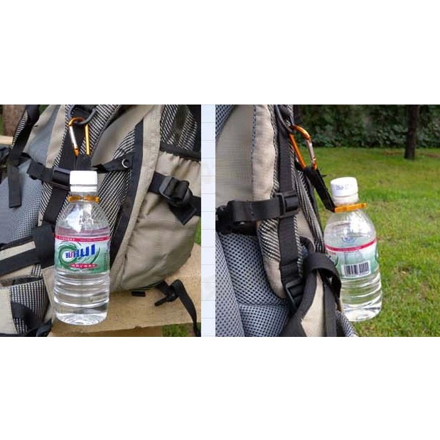 Gantungan Botol aqua air minum + kompas di tas Bottle Hanger - HPR189
