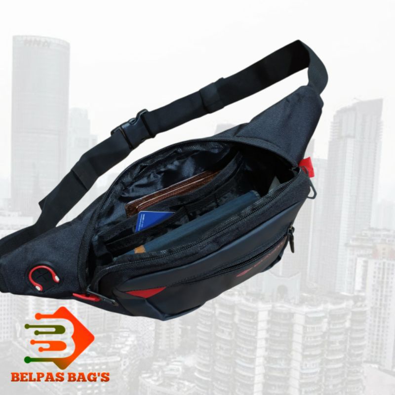 Tas pinggang waistbag tas selempang pria blasted 4448