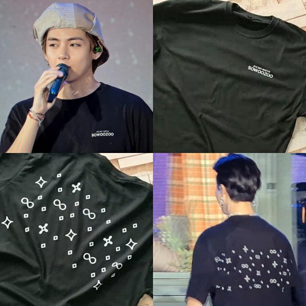 Kaos BTS SOWOOZOO Lengan Pendek Unisex M-L-XL