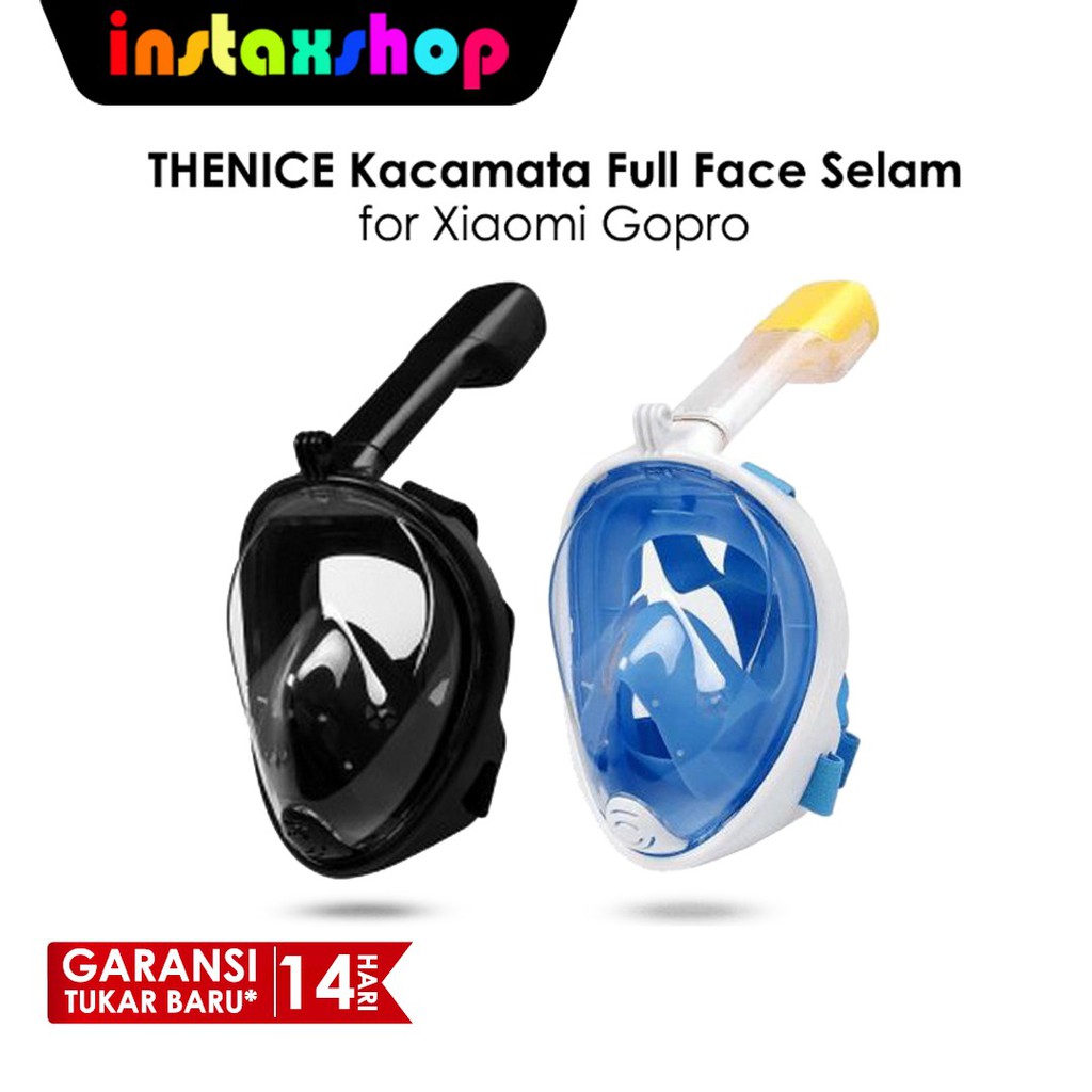 THENICE Kacamata Full Face Selam Scuba Underwater Diving Snorkeling