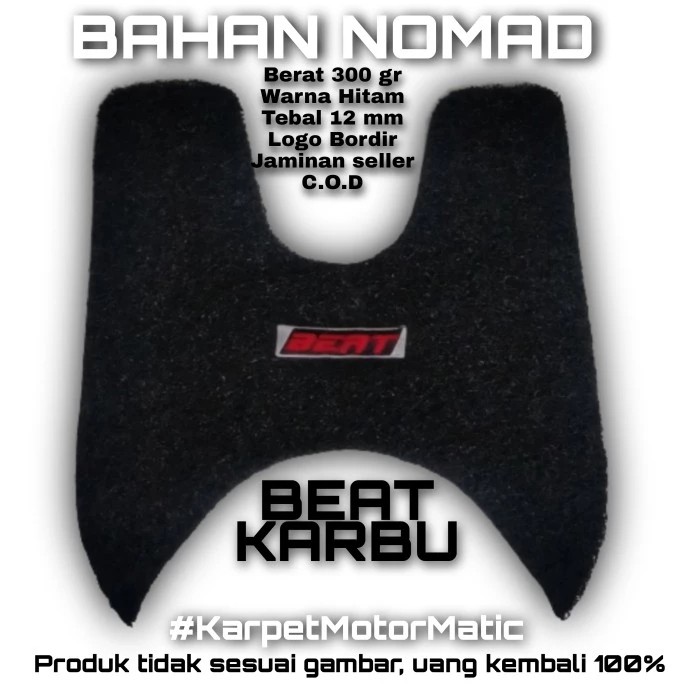 Karpet motor HONDA BEAT KARBU/LAMA Happy shoping