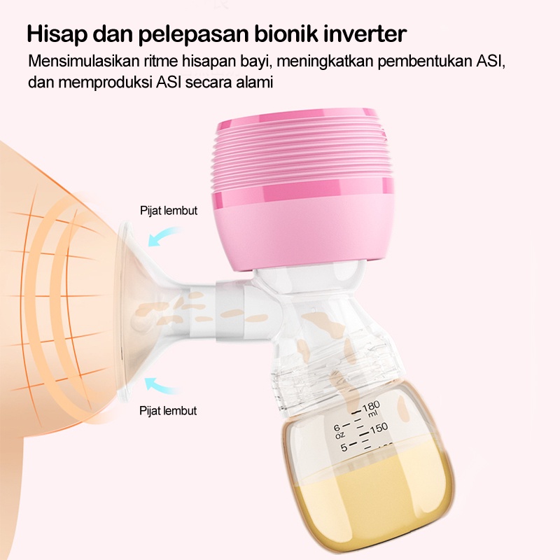 ❣️Garansi&amp;Hadiah❣️Pompa ASI Elektrik Portable/Breast Pump Rechargeable Single Electric Tanpa Rasa Sakit Painless