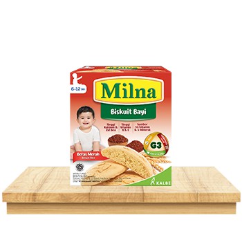 Milna Biskuit Bayi Makanan Cemilan Kering Usia 6 Bulan Kemasan 65 dan 130 Gram