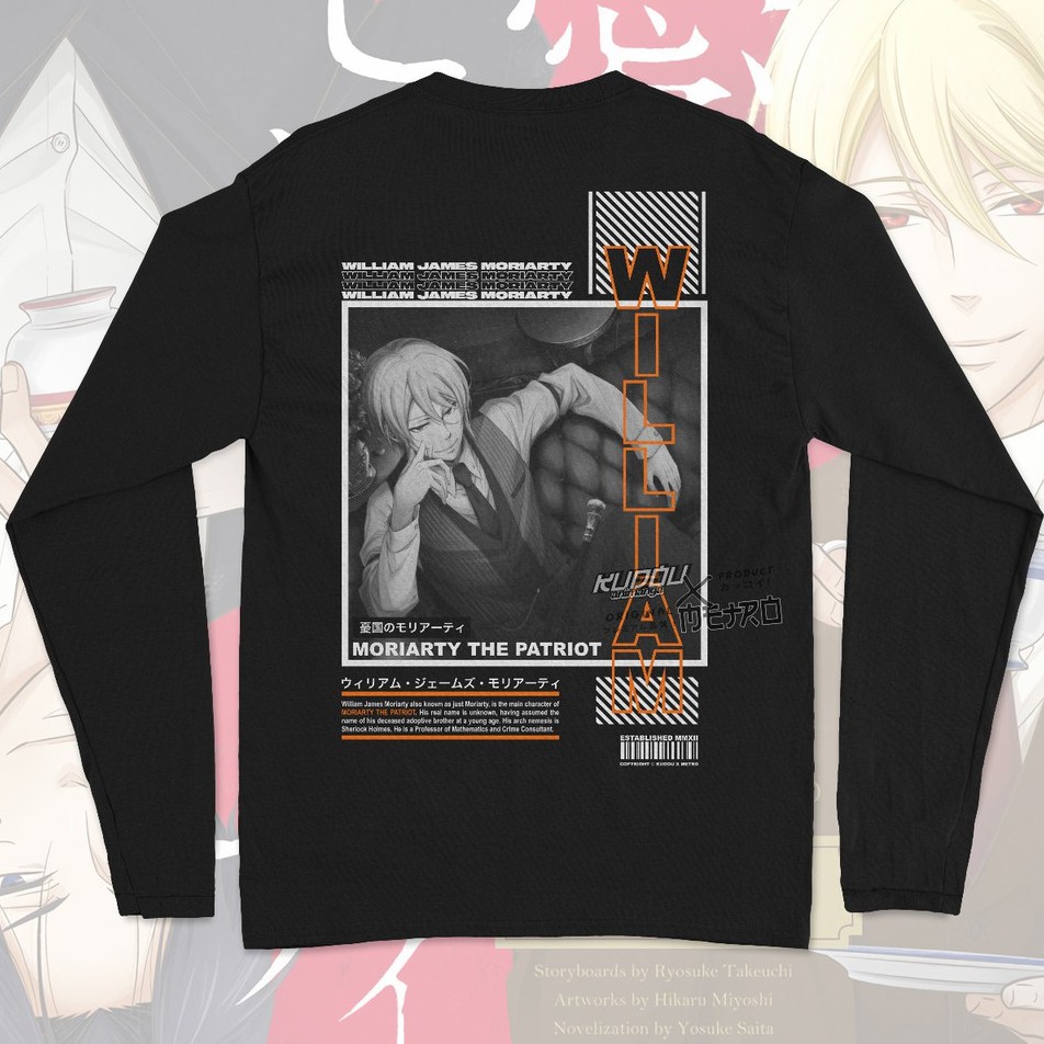 Longsleeve William James Moriarty Anime Manga Moriarty the Patriot Premium