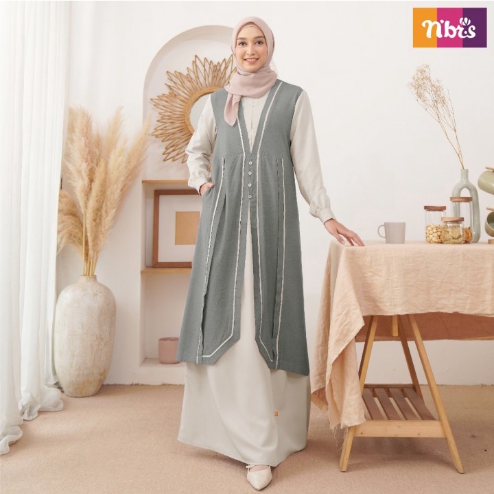 Gamis Nibras NB B66 / Fashion Muslim Gamis Terbaru 2022 / Dress Muslim