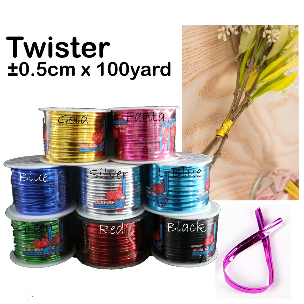 Twister Kawat  Pengikat Souvenir Wire Pita  Kawat  