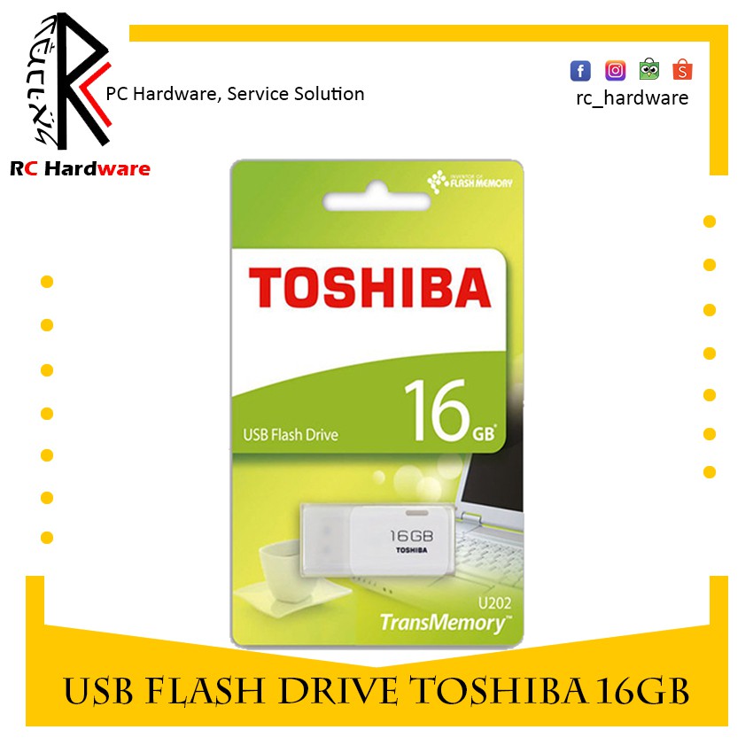 Flashdisk Toshiba 16GB/ Flash Disk /Flash Drive Toshiba 16GB (Aksesoris Komputer) ori 100%