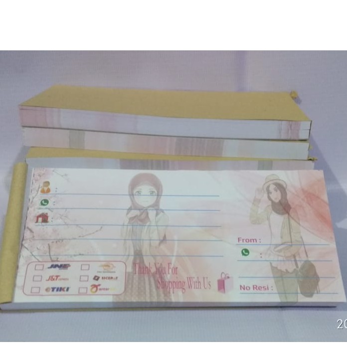 Label Pengiriman olshop murah  Motif HIJAB KECE harga terjangkau