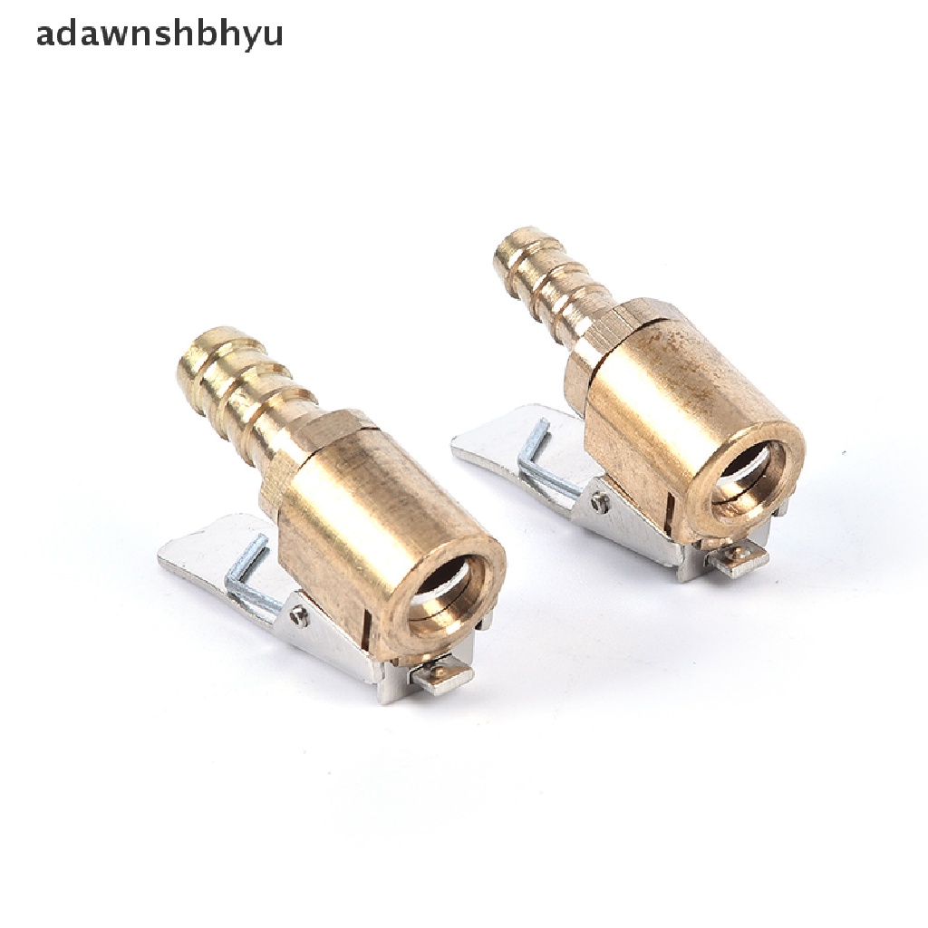 Adawnshbhyu Konektor Klep Inflator Ban Mobil Kuningan Air Chuck Tire Clip Lock-on Car Adapter