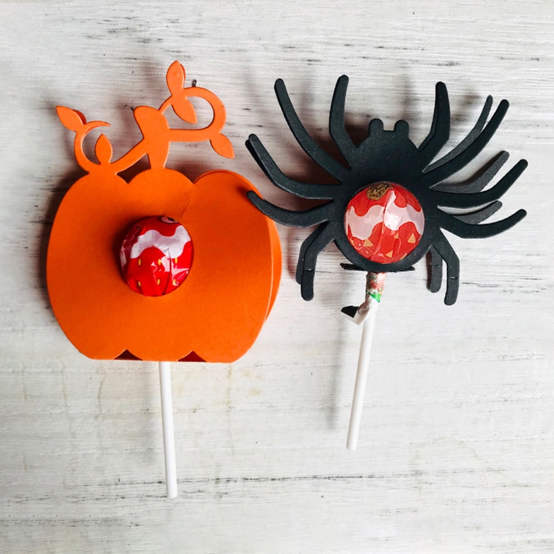 Holder Cutting Dies Handmade DIY Desain Laba-Laba Halloween Untuk Anak Dan Dewasa