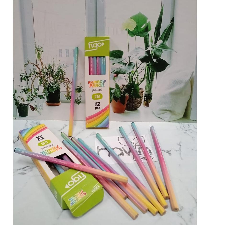 

Terbatas FMCYU (12pc) PENSIL 2B body WARNA WARNI/PENCIL FIGO RAINBOW 87 Terbaru