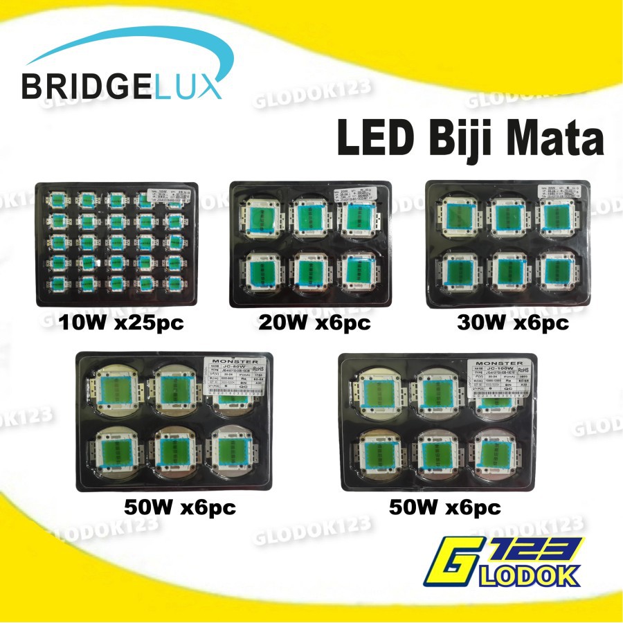 LED Lampu Biji Mata 10 - 100 Watt Super Terang 800LM - 12.000LM Indoor Outdoor