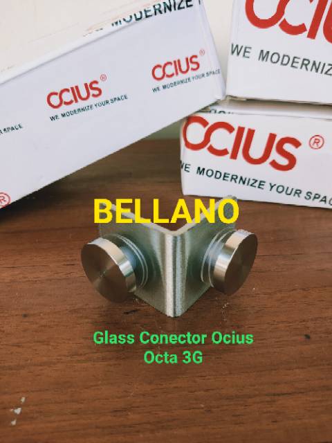 Glass Conector atau Glass clip kaca Ocius Octa 3G (kaca ke kaca)