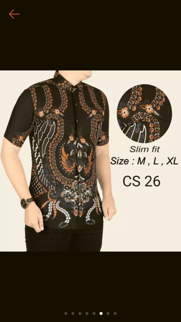 Kemeja Batik Pria Slim Fit Colindion Best Seller Cbs722