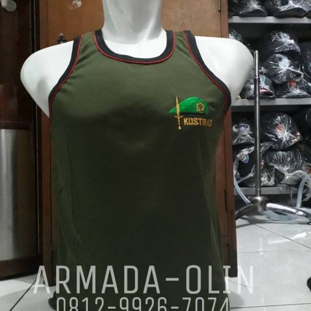 kaos singlet kostrad / singlet logo / kaos singlet army