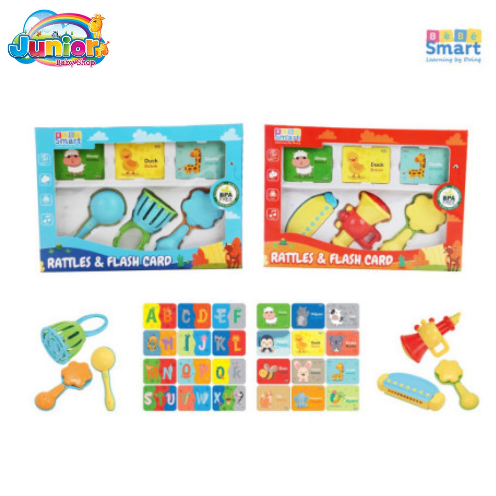 Bebe Smart Rattles&amp;Flash Card Set