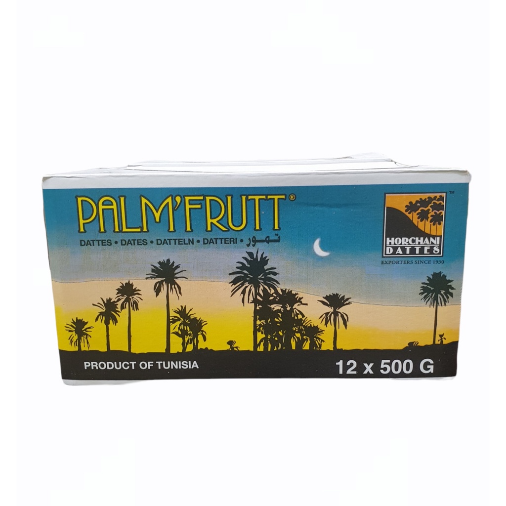 Kurma Tunisia Tangkai PALMFRUTT 500gr OTIGINAL 12KOTAK(1DUS)