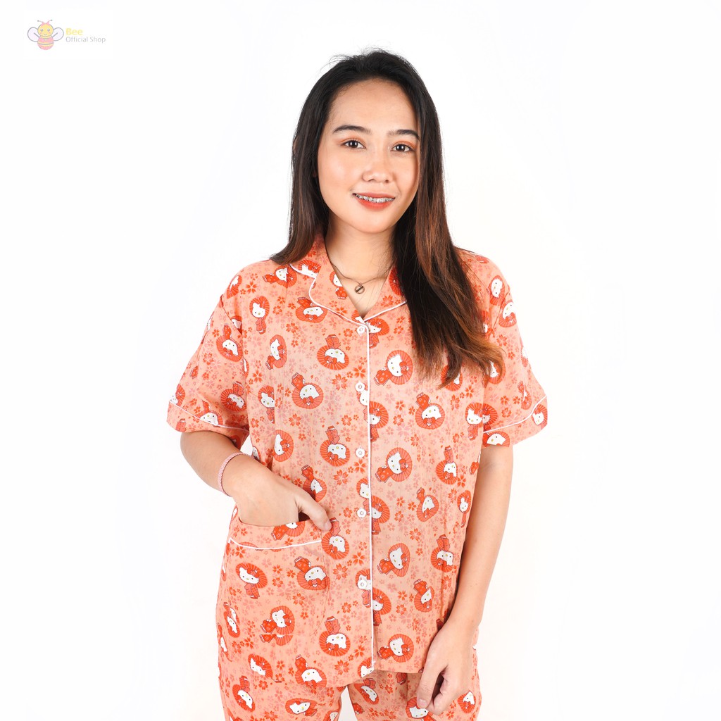 BEE - Piyama Wanita Dewasa Baju Tidur Kualitas Premium Exxen F 1001 CP