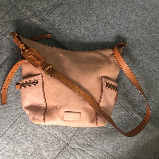 Fossil Bag Emerson Hobo Papaya Preloved