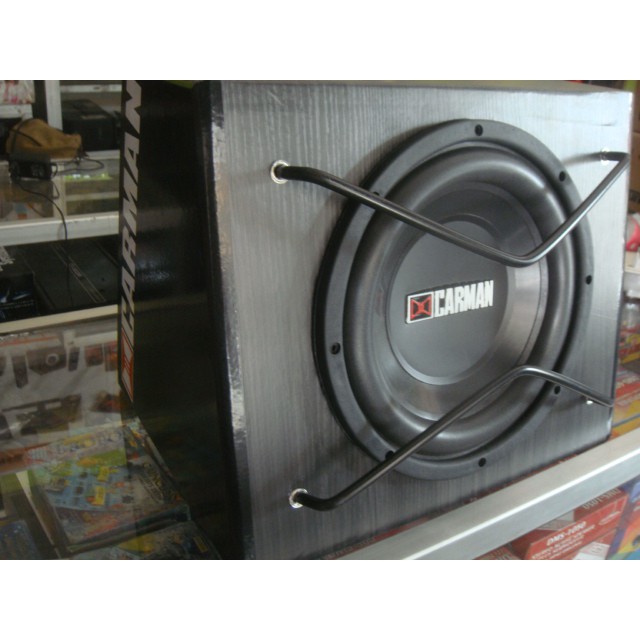 SUBWOOFER MOBIL AKTIF , BASS TUBE CARMAN 10' SUPER BASS MENGGELEGAR