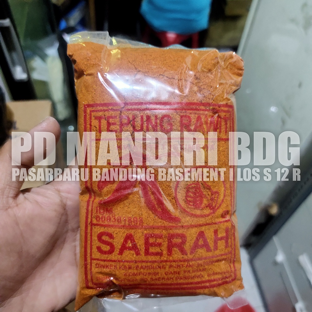 

SAERAH TEPUNG RAWIT 250 GR CABE RAWIT BUBUK