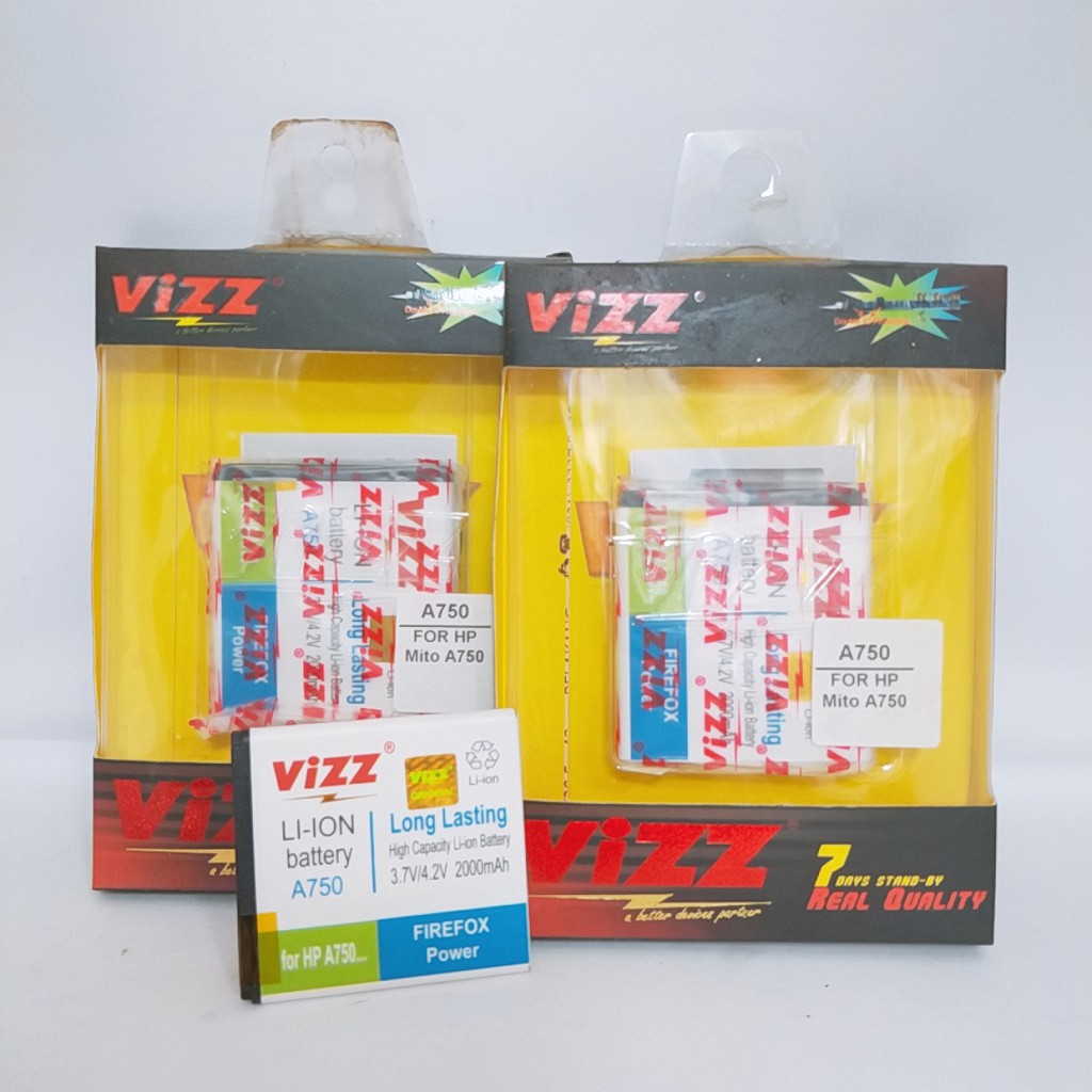 BATERAI ORIGINAL VIZZ DOUBLE POWER MITO A750